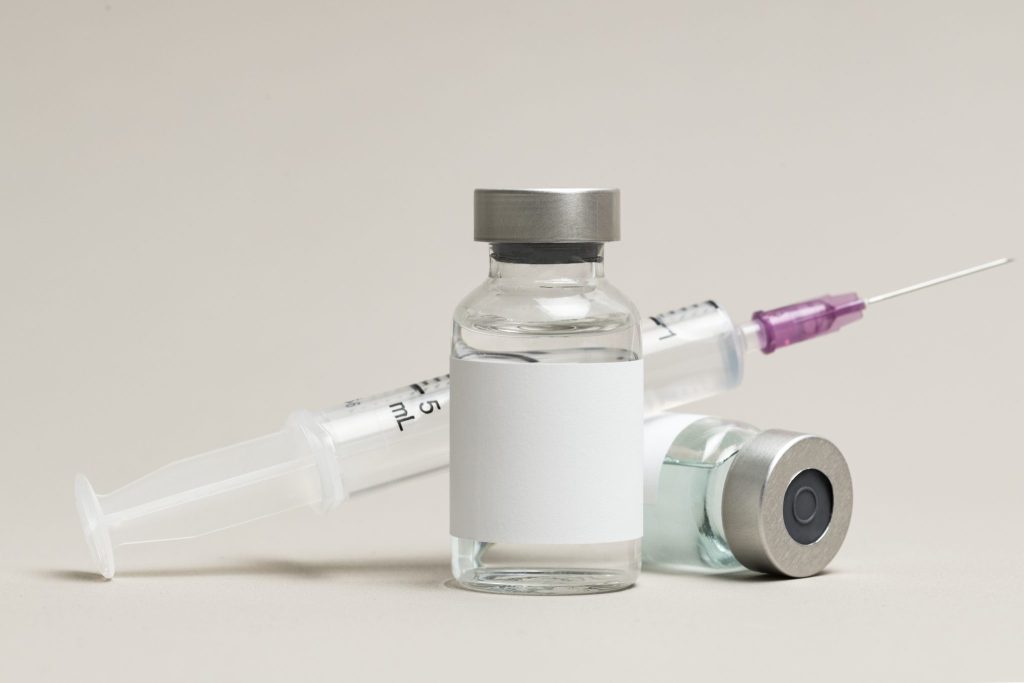 GLP-1 medication vials and syringe